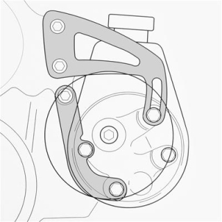 Halter Servopumpe - Bracket Power Steeringpump  Chevy SB  66-78